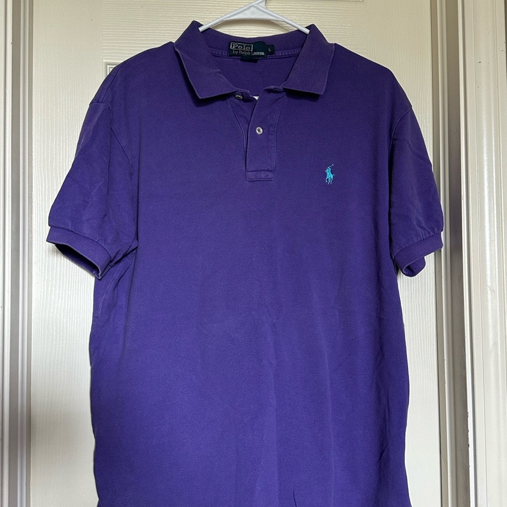 Purple Polo by Ralph Lauren Men's Shirt Size Large